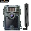 WingHome 4G Cellular Trail Camera; Waterproof Wireless Game Camera With Free APP And SIM Card; 1080p Camouflage